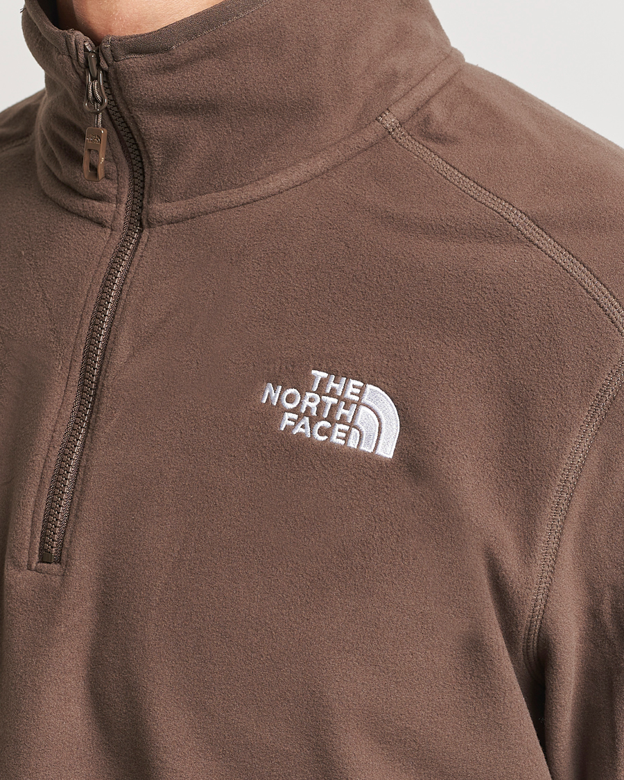 Herre | Gensere | The North Face | 100 Glacier Fleece 1/4 Zip Dark Brown