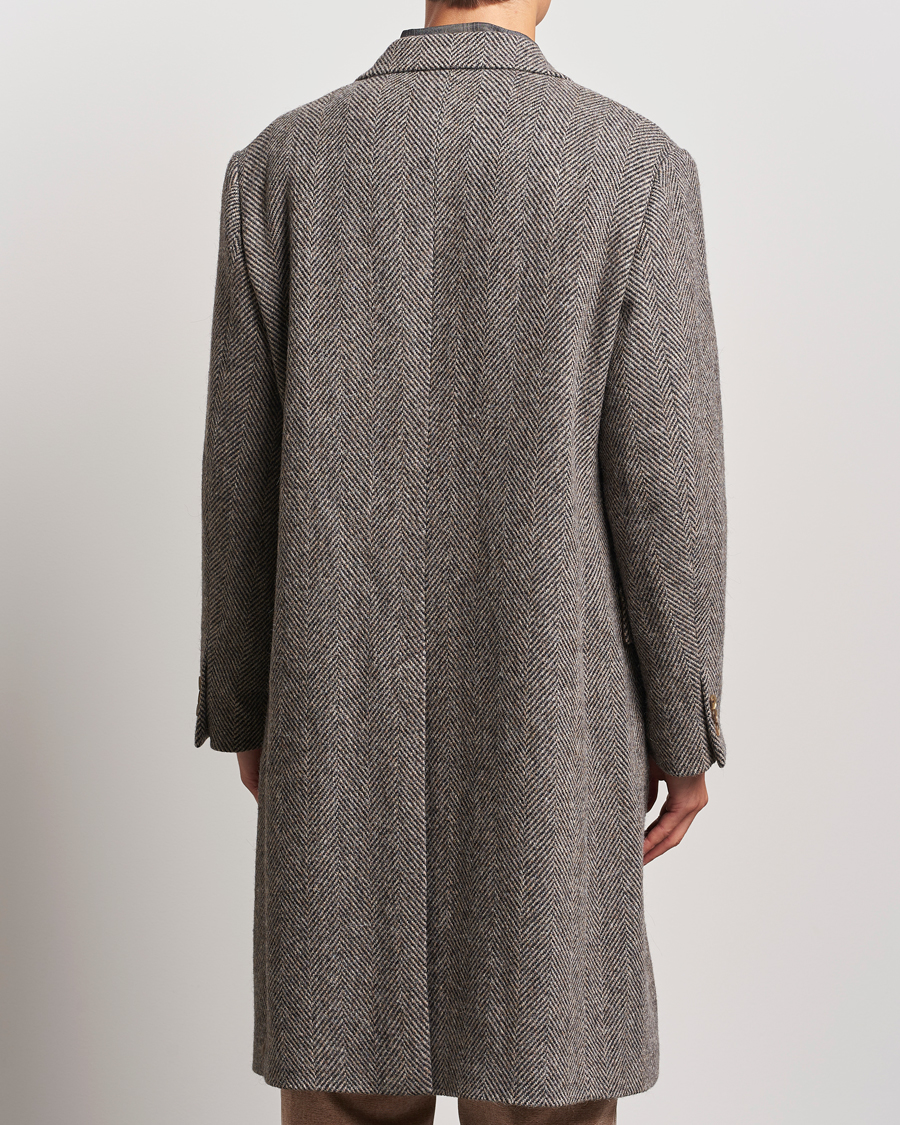 Herre | Jakker | Auralee | Wool Tweed Chesterfield Coat Khaki