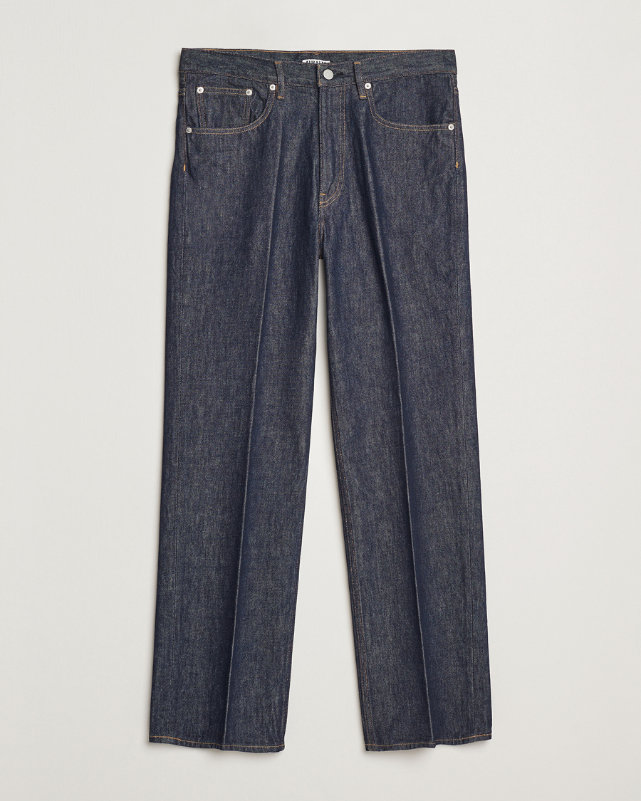 Herre | Jeans | Auralee | Regular Fit Denim Pants Dark Indigo