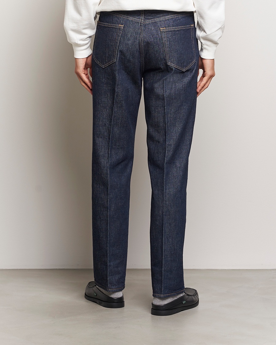 Herre | Jeans | Auralee | Regular Fit Denim Pants Dark Indigo