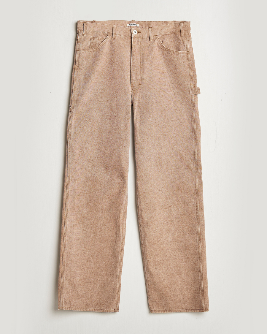 Herre | Bukser | Auralee | Washed Canvas Pants Light Brown