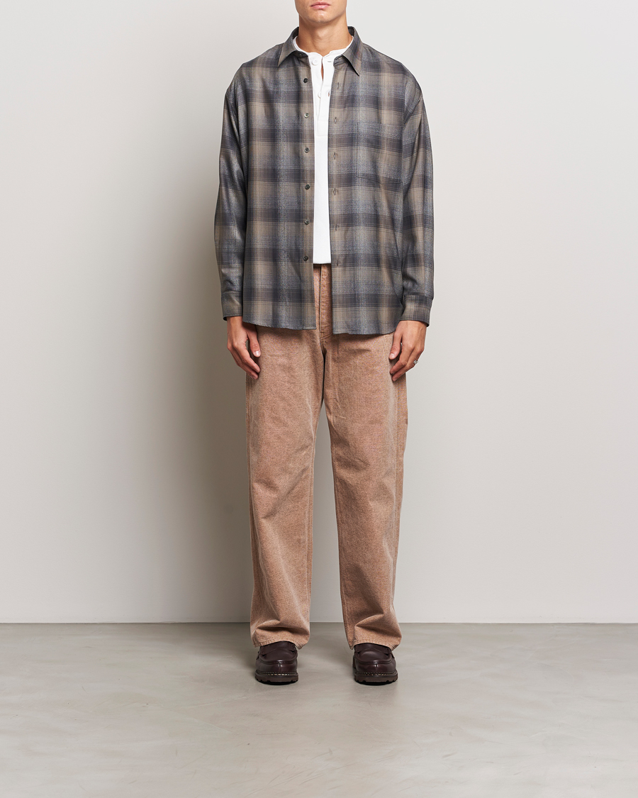 Herre | Bukser | Auralee | Washed Canvas Pants Light Brown