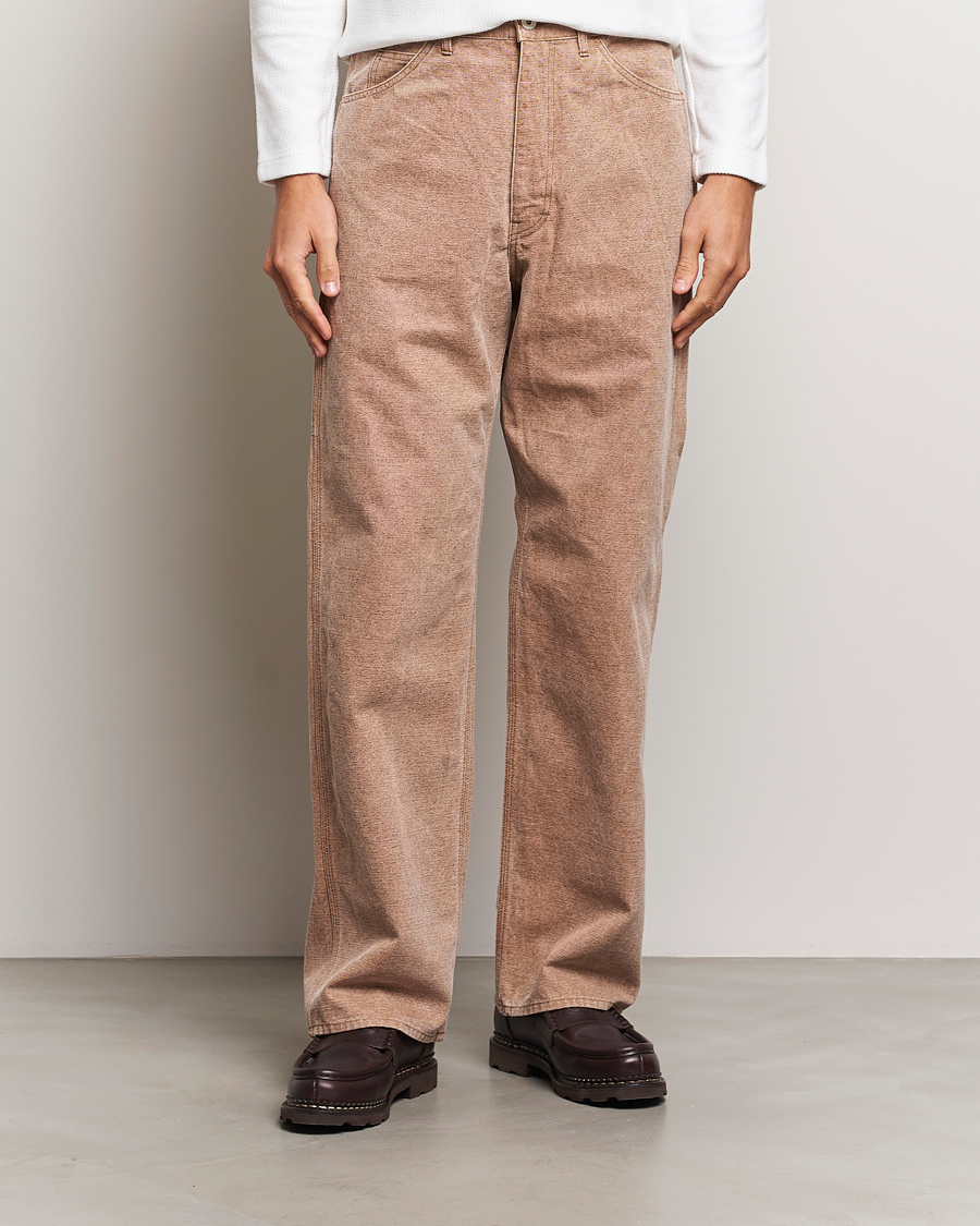 Herre | Bukser | Auralee | Washed Canvas Pants Light Brown