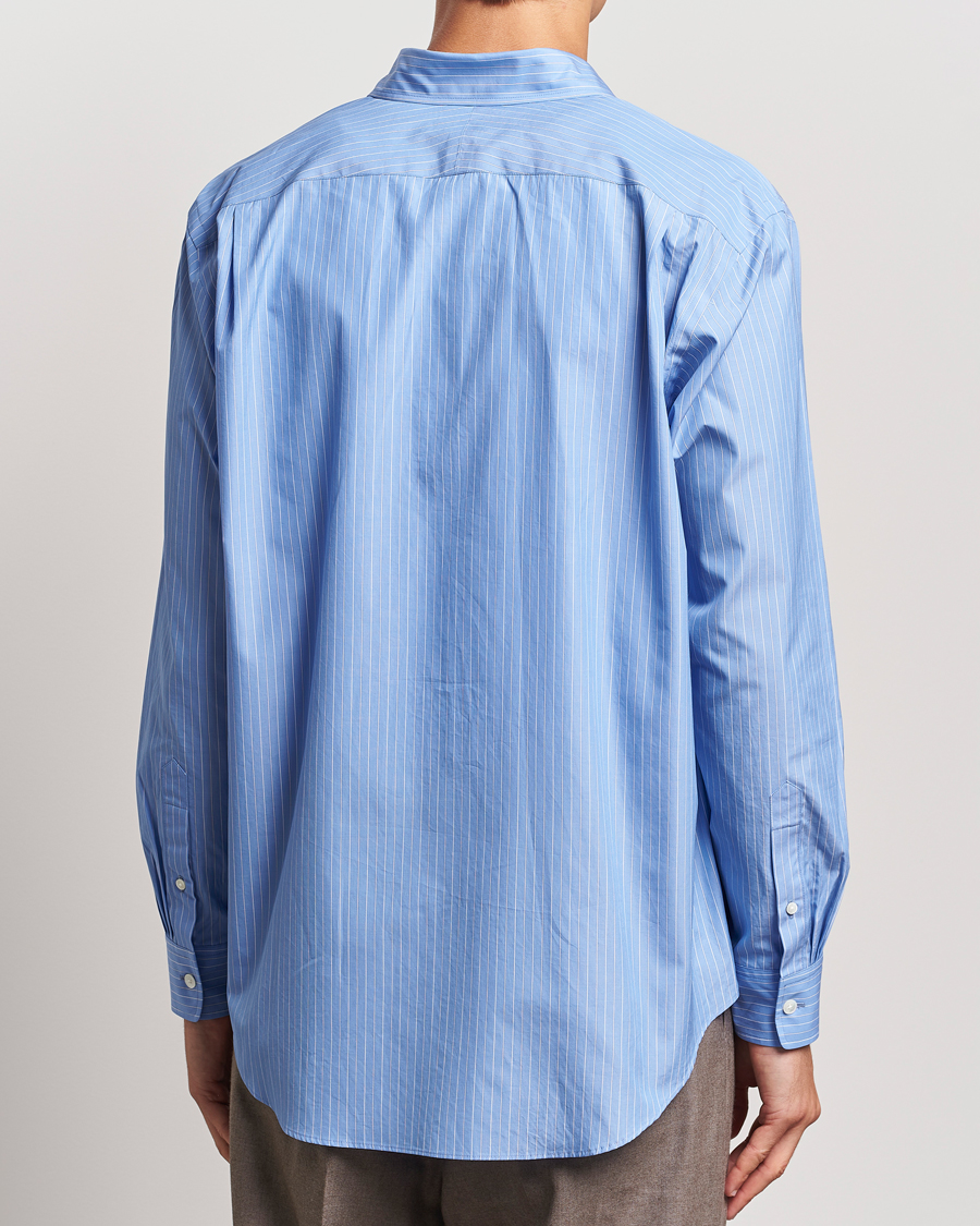 Herre | Skjorter | Auralee | Suvin Cloth Striped Shirt Sax Blue