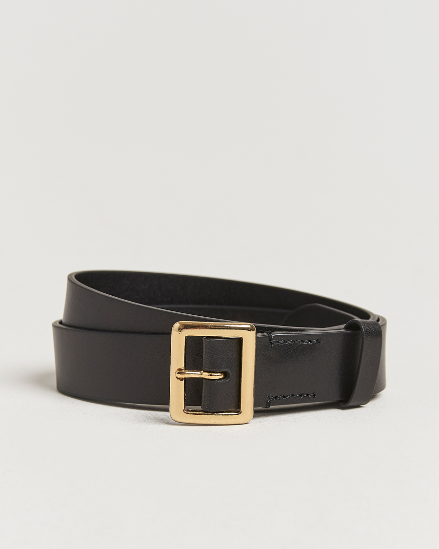 Herre | Auralee Leather Square Buckle Belt Black | Auralee | Leather Square Buckle Belt Black