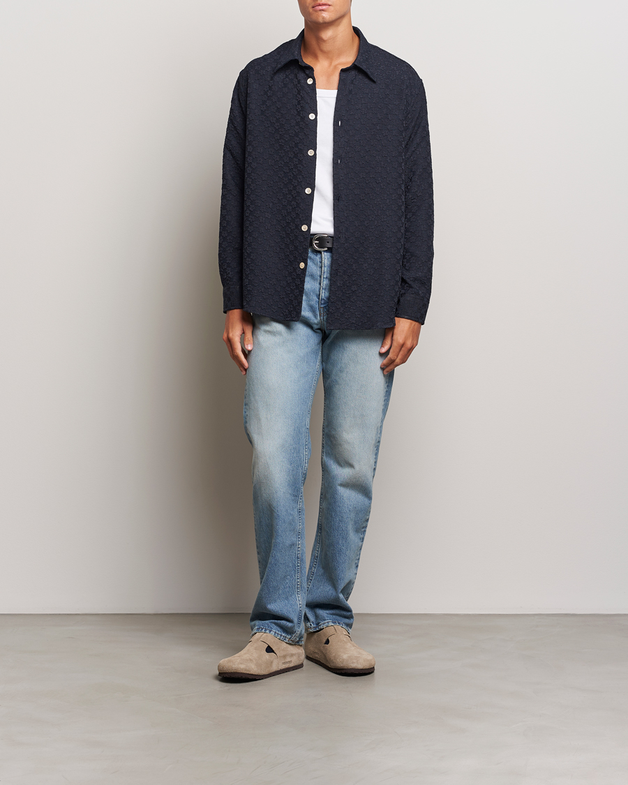 Herre | Skjorter | Sunflower | Studio Shirt Navy