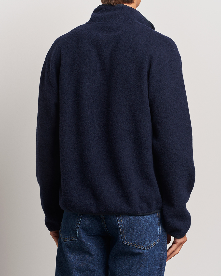 Herre | Gensere | Sunflower | Wool Half Zip Navy