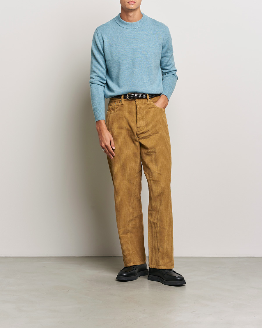 Herre | Gensere | Sunflower | Moon Merino Crewneck Blue