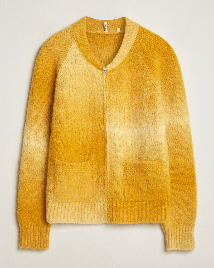 Herre | Gensere | Sunflower | Ombre Zip Cardigan Yellow