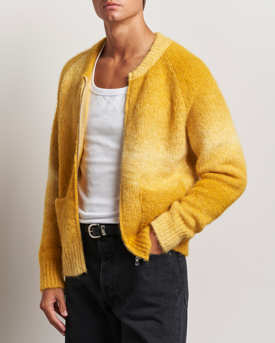 Herre | Gensere | Sunflower | Ombre Zip Cardigan Yellow