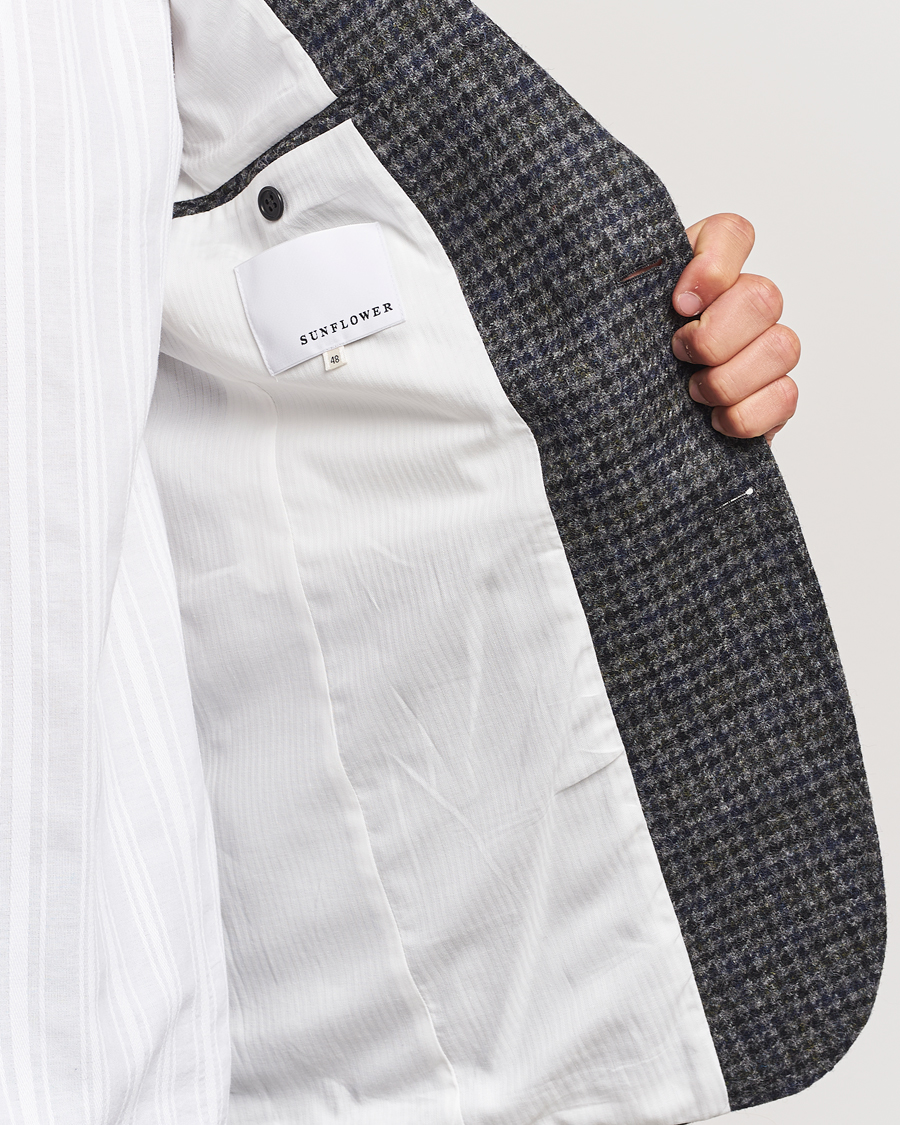 Herre | Dressjakker | Sunflower | Tweed Blazer Grey Check