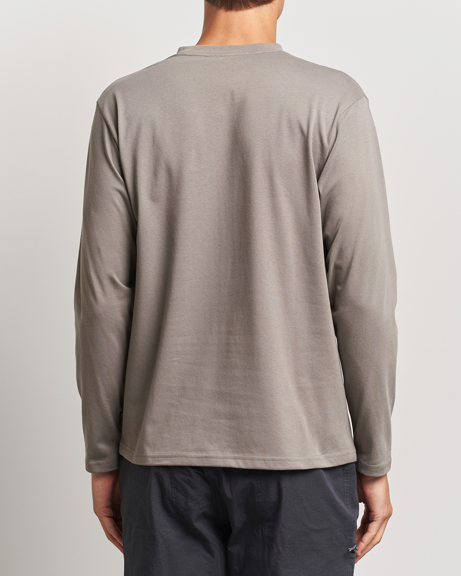 Herre | T-Shirts | Snow Peak | Onepoint Long Sleeve T-Shirt Greige
