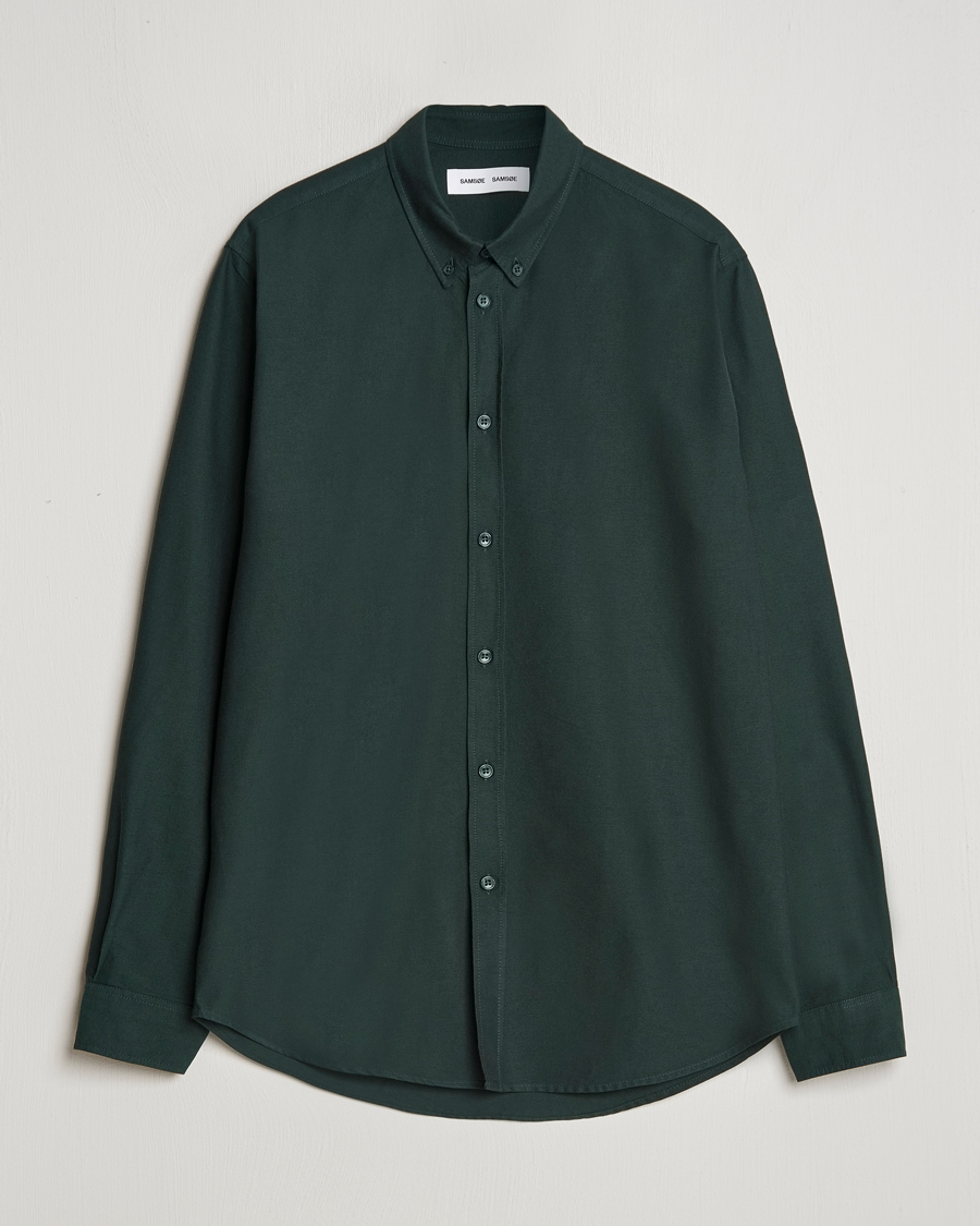 Herre | Skjorter | Samsøe Samsøe | Saliam Oxford Shirt Darkest Spruce