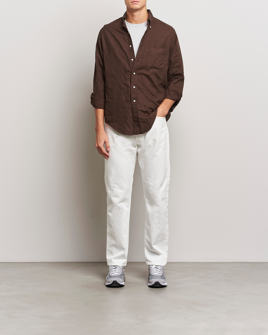 Herre | Bukser | orSlow | Straight Fit 105 Selvedge Jeans White