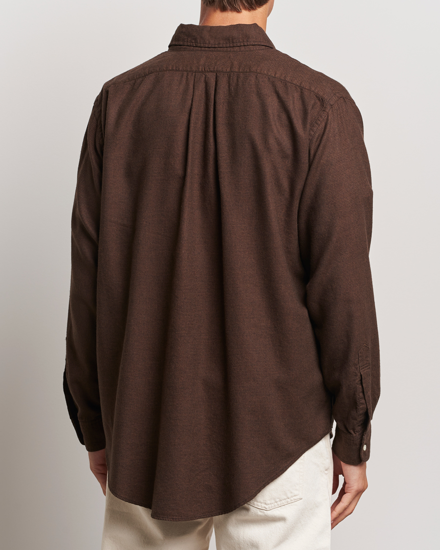 Herre | Skjorter | orSlow | Button Down Shirt Burgundy