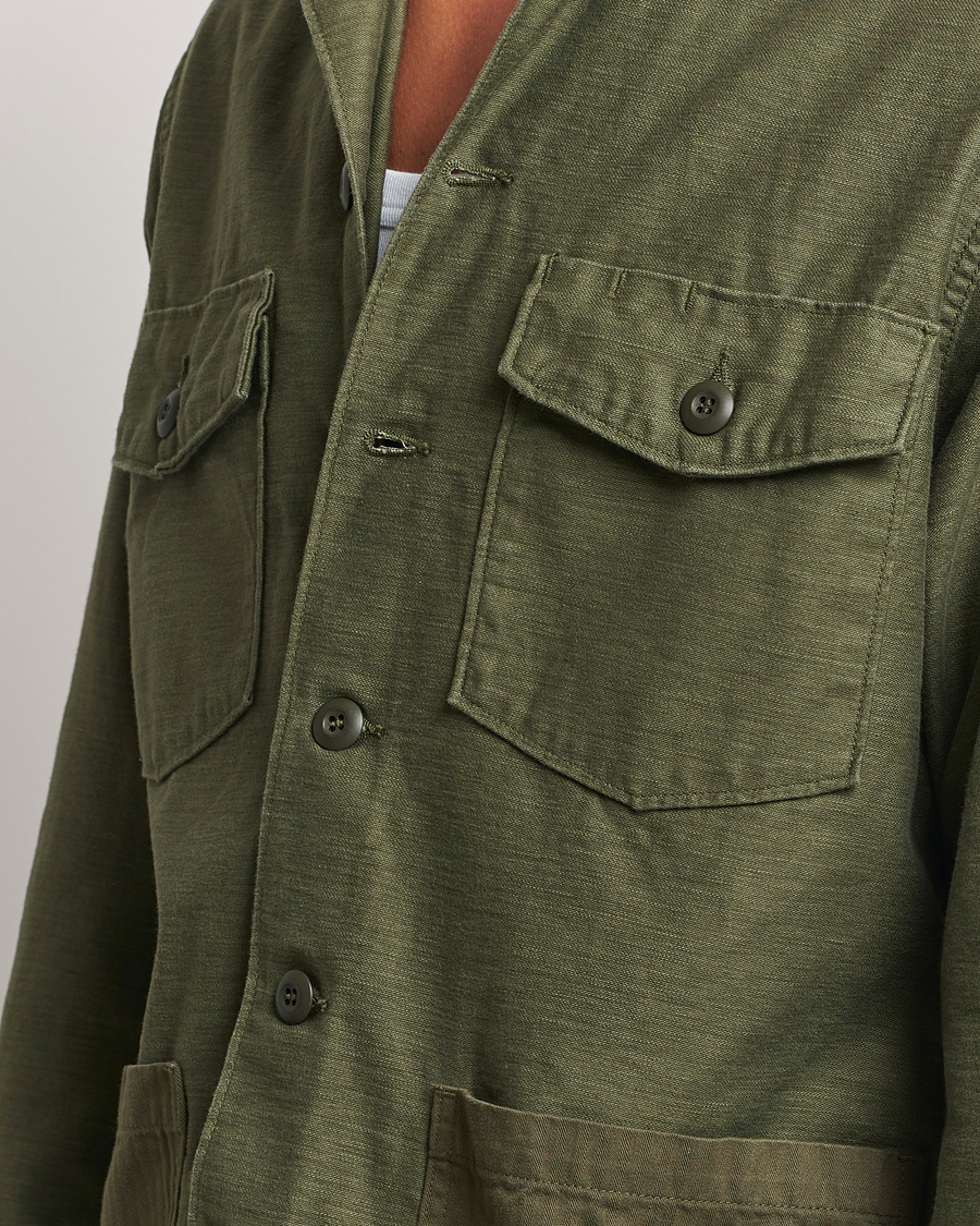 Herre | Skjorter | orSlow | 4 Pockets US Army Shirt Dark Olive