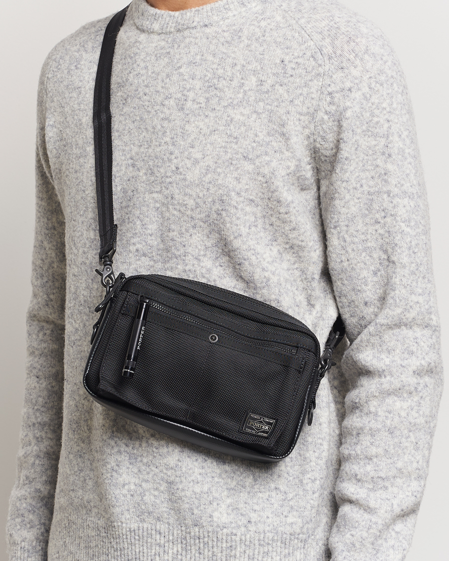 Herre | Vesker | Porter-Yoshida & Co. | Heat Small Shoulder Bag Black
