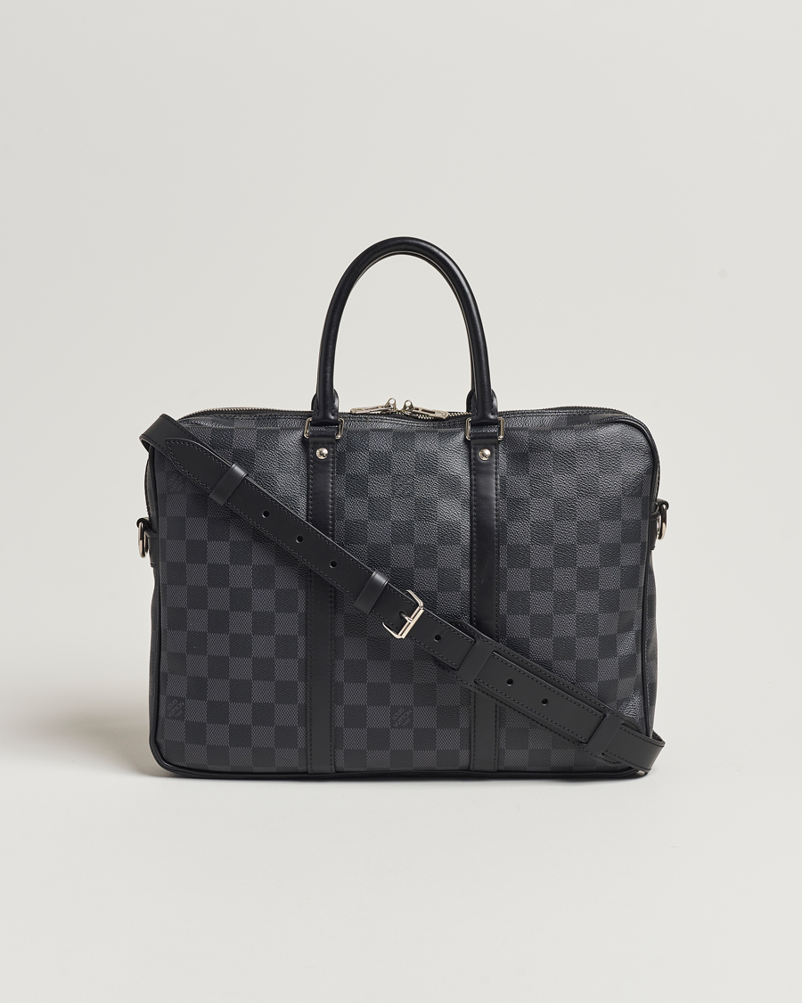 Herre | Louis Vuitton Pre-Owned Porte-Documents Voyage Briefcase Damier Graphite | Louis Vuitton Pre-Owned | Porte-Documents Voyage Briefcase Damier Graphite