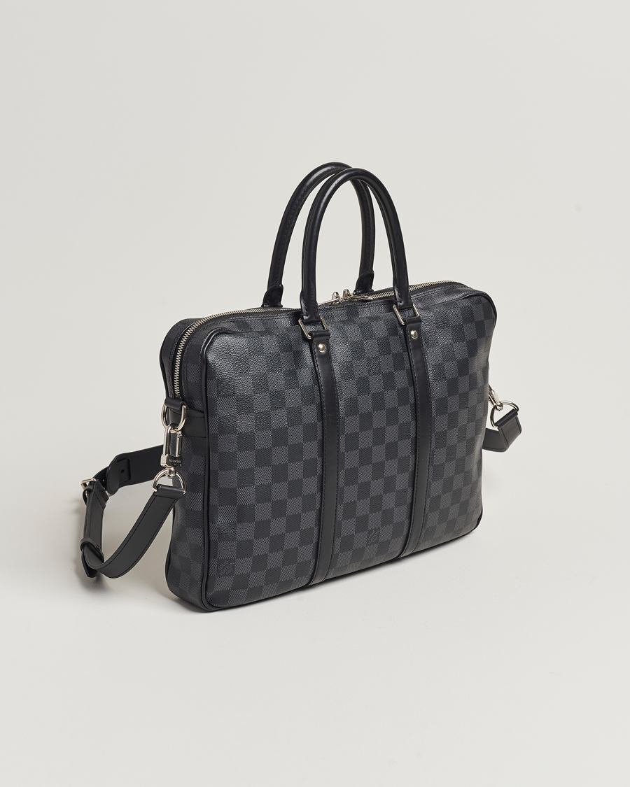 Herre | Louis Vuitton Pre-Owned Porte-Documents Voyage Briefcase Damier Graphite | Louis Vuitton Pre-Owned | Porte-Documents Voyage Briefcase Damier Graphite