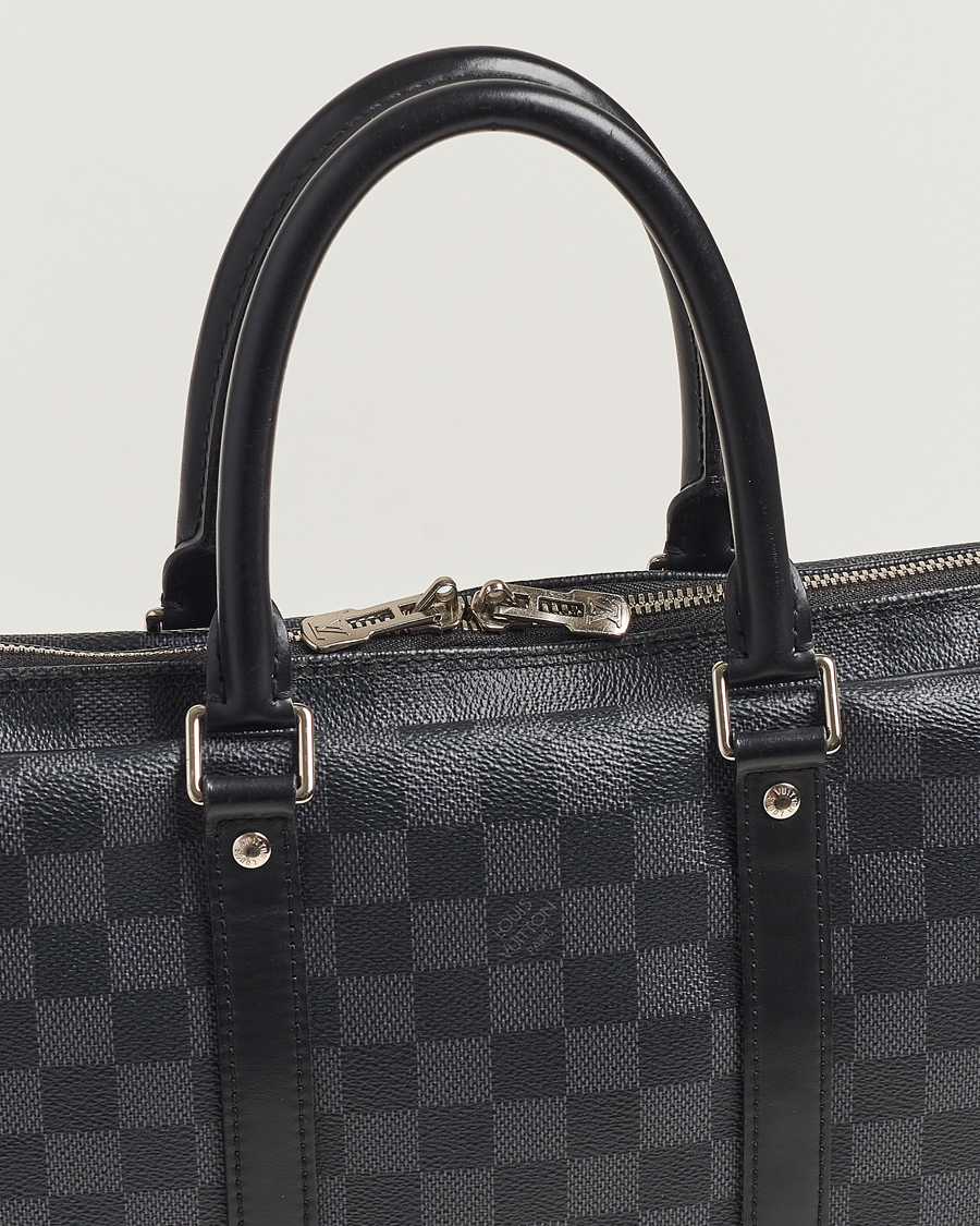 Herre | Louis Vuitton Pre-Owned Porte-Documents Voyage Briefcase Damier Graphite | Louis Vuitton Pre-Owned | Porte-Documents Voyage Briefcase Damier Graphite