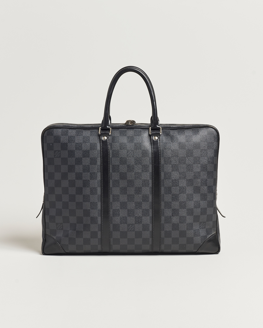 Herre | Louis Vuitton Pre-Owned Porte-Documents Voyage Briefcase Damier Graphite | Louis Vuitton Pre-Owned | Porte-Documents Voyage Briefcase Damier Graphite