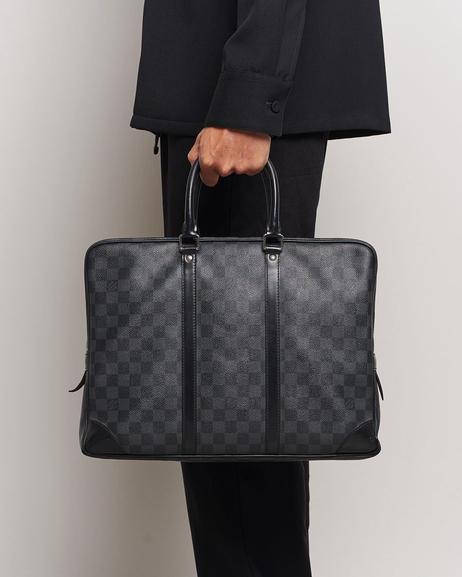 Herre | Louis Vuitton Pre-Owned Porte-Documents Voyage Briefcase Damier Graphite | Louis Vuitton Pre-Owned | Porte-Documents Voyage Briefcase Damier Graphite