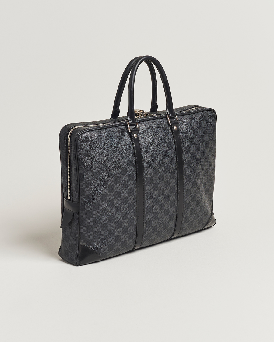 Herre | Louis Vuitton Pre-Owned Porte-Documents Voyage Briefcase Damier Graphite | Louis Vuitton Pre-Owned | Porte-Documents Voyage Briefcase Damier Graphite