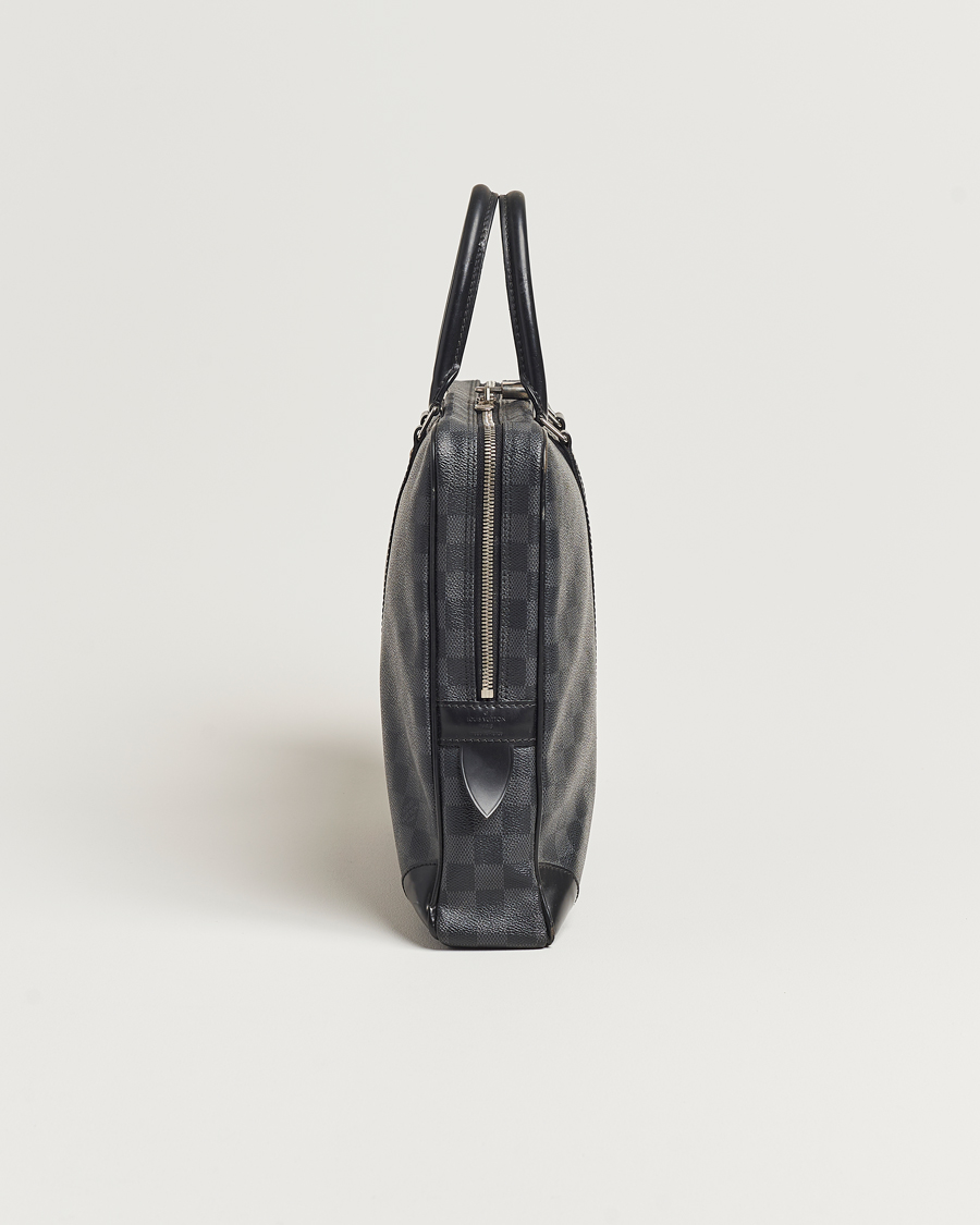 Herre | Louis Vuitton Pre-Owned Porte-Documents Voyage Briefcase Damier Graphite | Louis Vuitton Pre-Owned | Porte-Documents Voyage Briefcase Damier Graphite