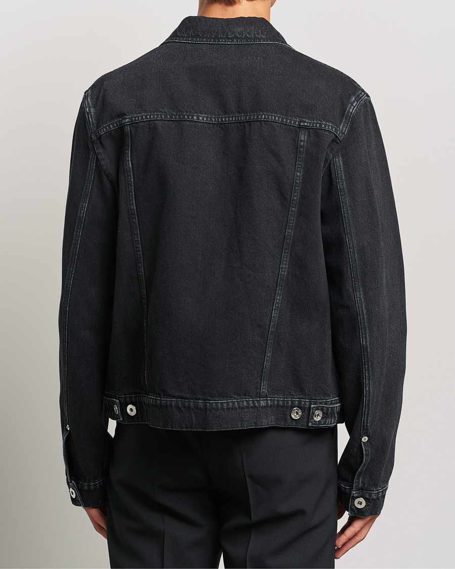 Herre | Jakker | Lanvin | Leather Pocket Denim Jacket Black