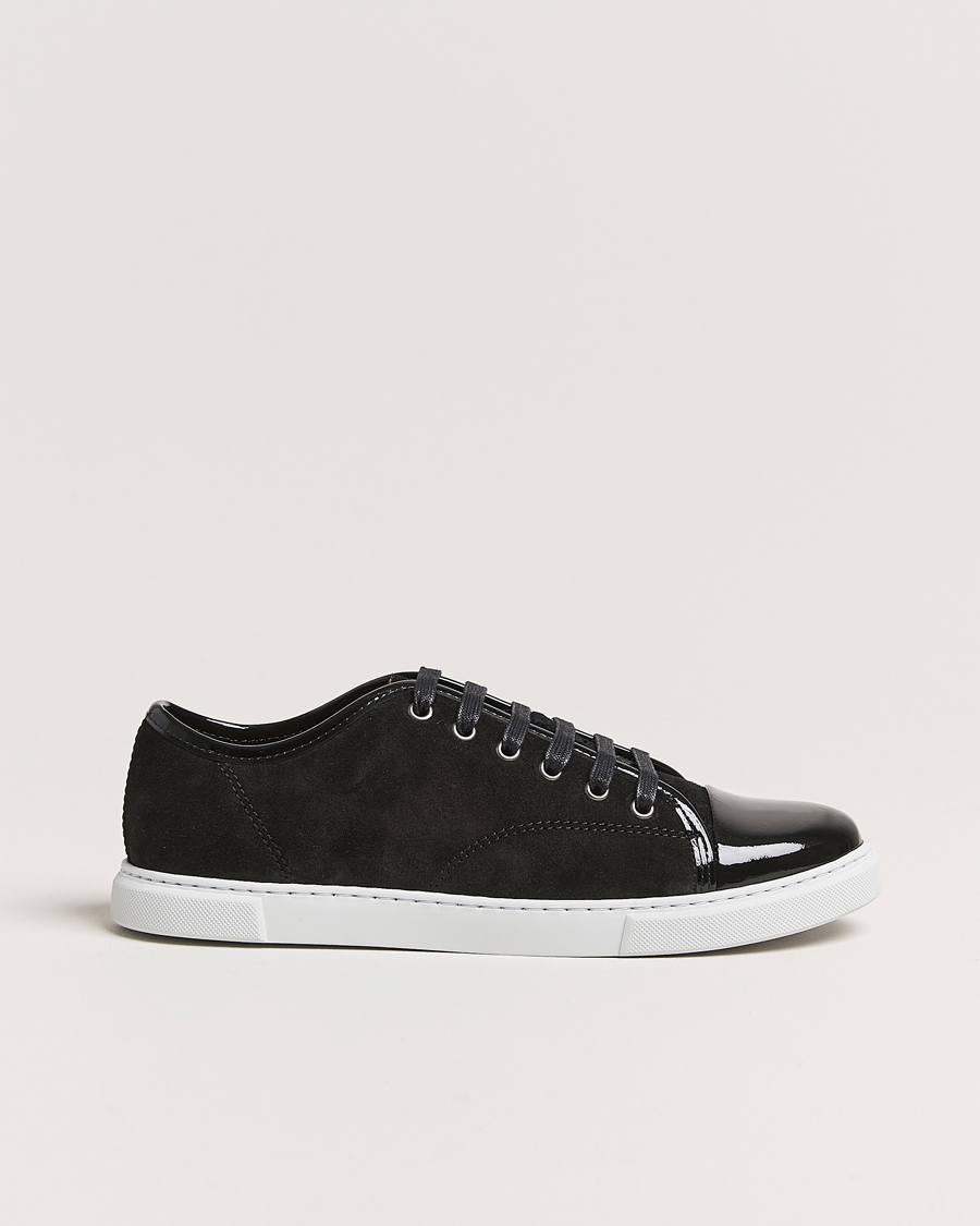 Herre | Gifts for Her | Lanvin | Womens Patent Cap Toe Sneaker Black