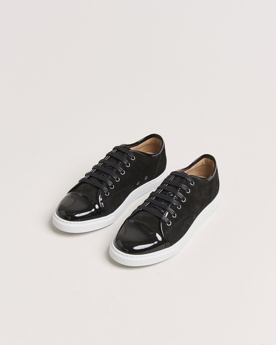 Herre | Gifts for Her | Lanvin | Womens Patent Cap Toe Sneaker Black
