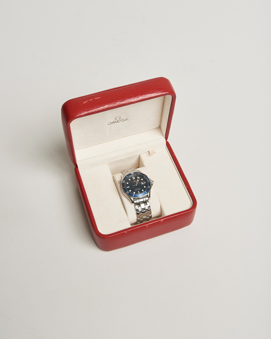 Herre | Omega Pre-Owned Seamaster Diver 300M Red 2221.80.00 Silver | Omega Pre-Owned | Seamaster Diver 300M Red 2221.80.00 Silver