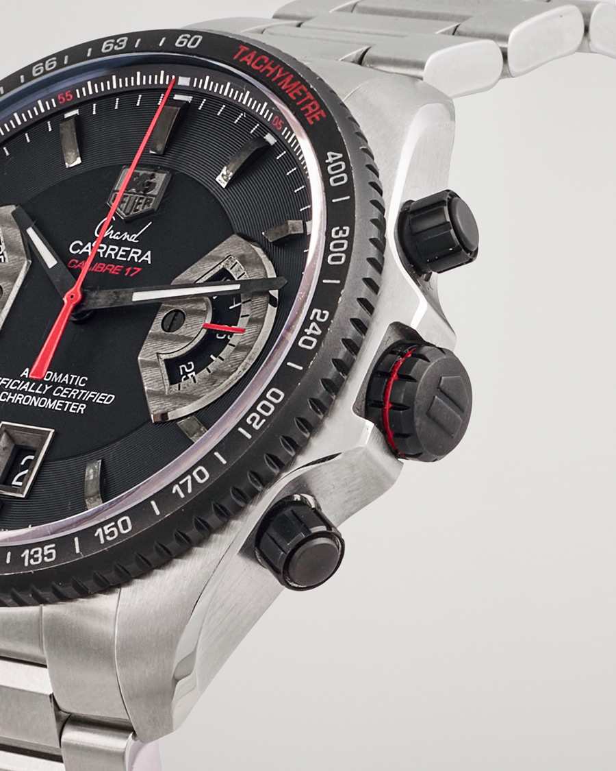 Herre | Tag Heuer Pre-Owned Grand Carrera Calibre 17 Ref. CAV511C Silver | Tag Heuer Pre-Owned | Grand Carrera Calibre 17 Ref. CAV511C Silver