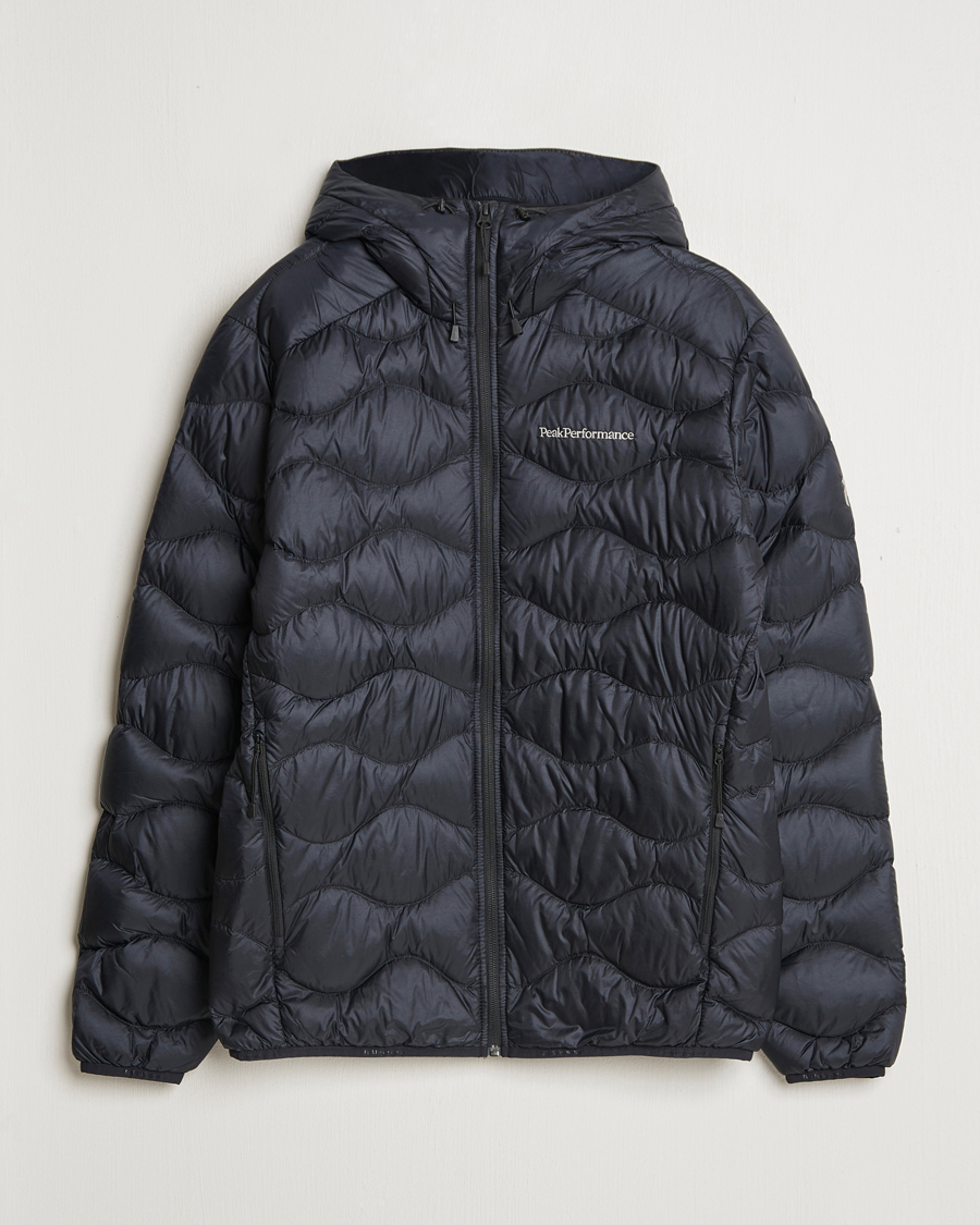 Herre | Jakker | Peak Performance | Helium Down Hooded Jacket Black