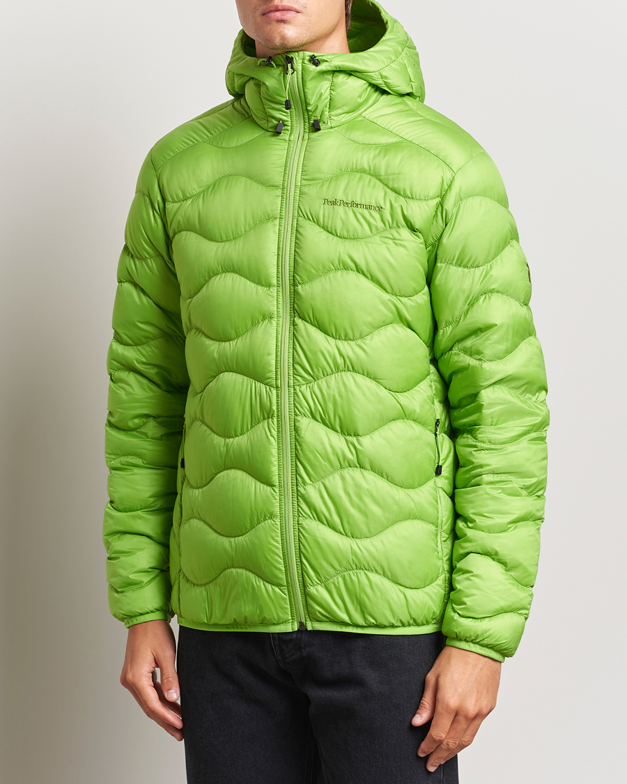Herre | Jakker | Peak Performance | Helium Down Hooded Jacket Stand Out Green