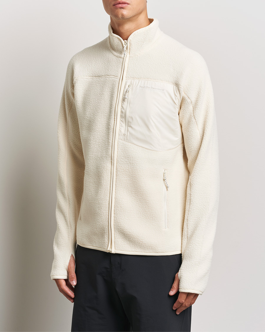 Herre | Gensere | Peak Performance | Pile Full Zip Vintage White
