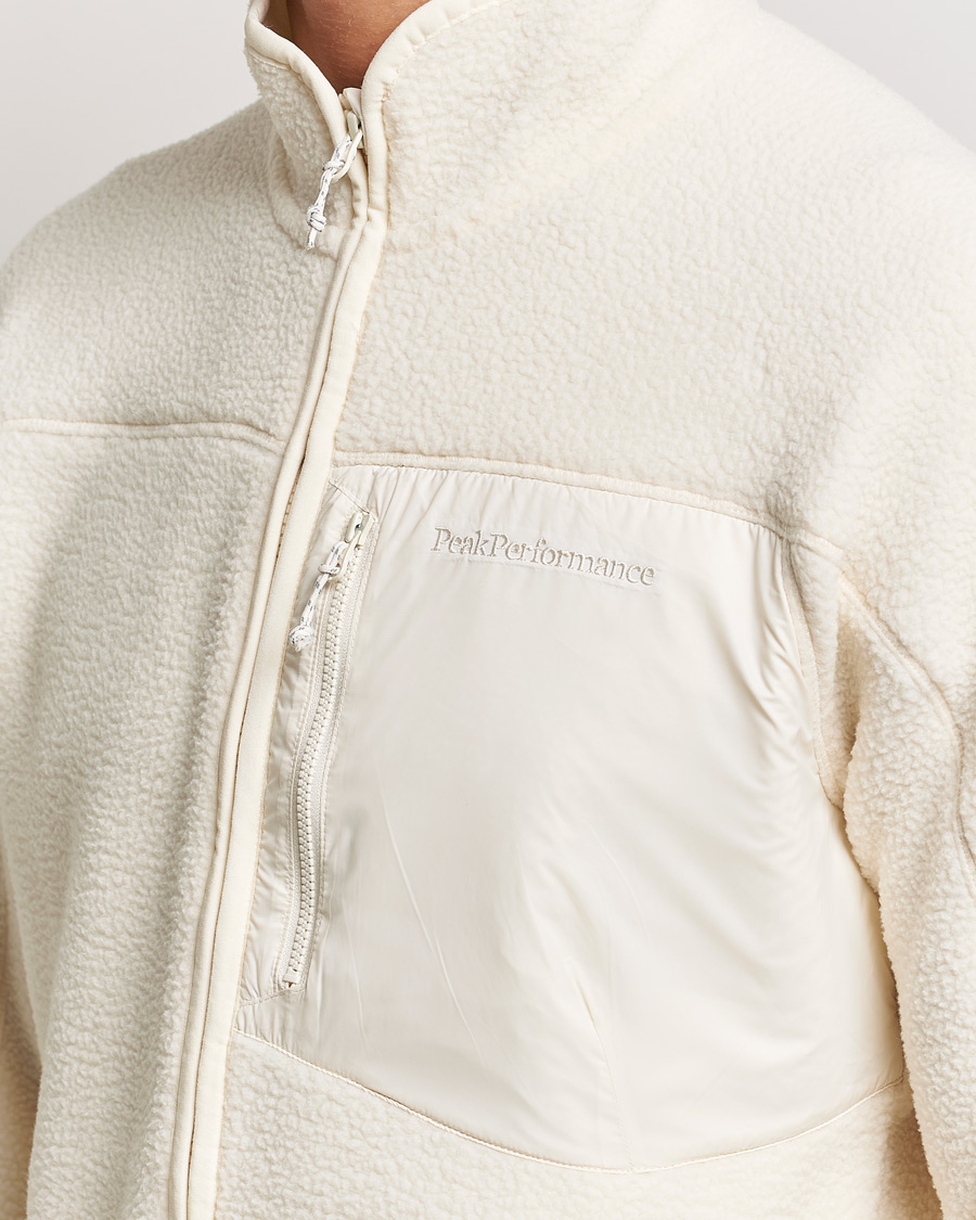 Herre | Gensere | Peak Performance | Pile Full Zip Vintage White