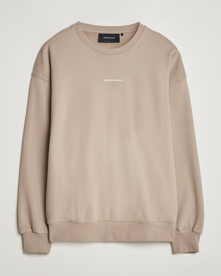 Herre | Gensere | Peak Performance | Original Terry Crew Sweatshirt Avid Beige