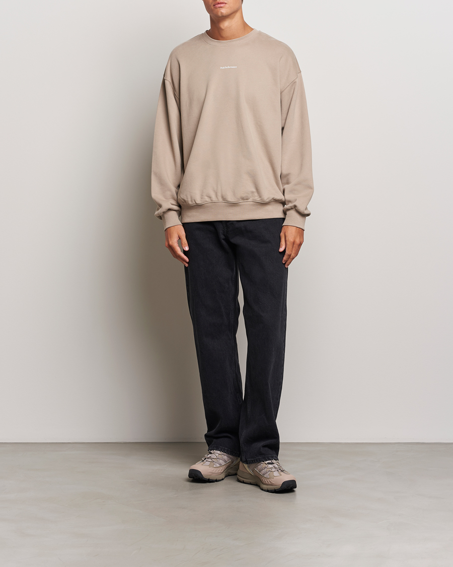 Herre | Gensere | Peak Performance | Original Terry Crew Sweatshirt Avid Beige