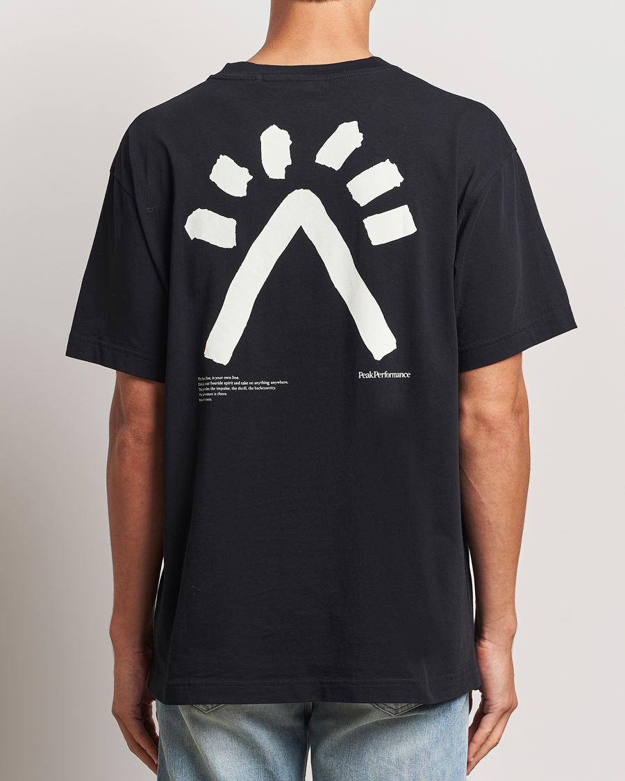 Herre | T-Shirts | Peak Performance | Graphic T-Shirt Black