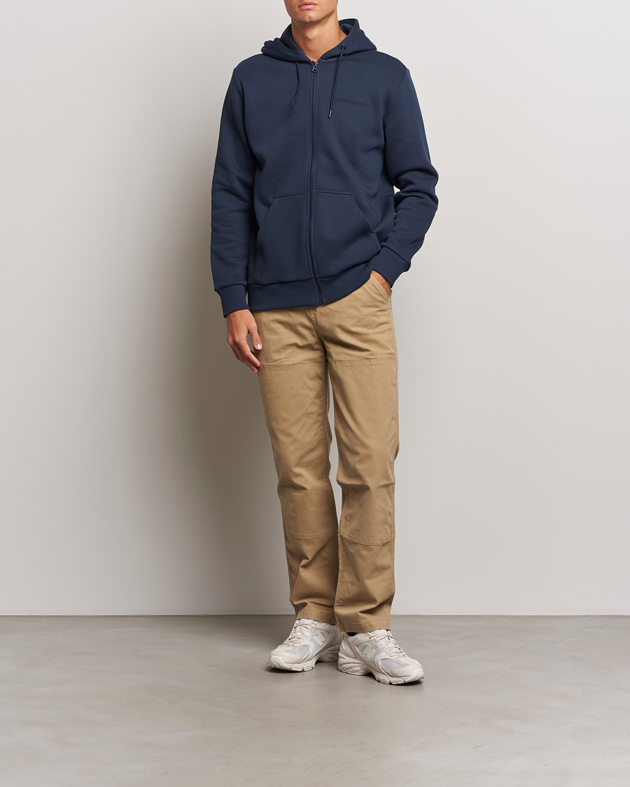 Herre | Gensere | Peak Performance | Original Full Zip Hoodie Blue Shadow