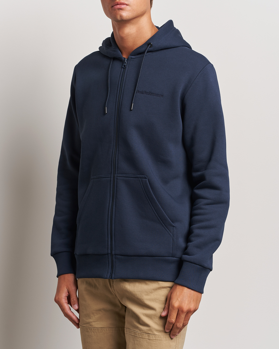 Herre | Gensere | Peak Performance | Original Full Zip Hoodie Blue Shadow