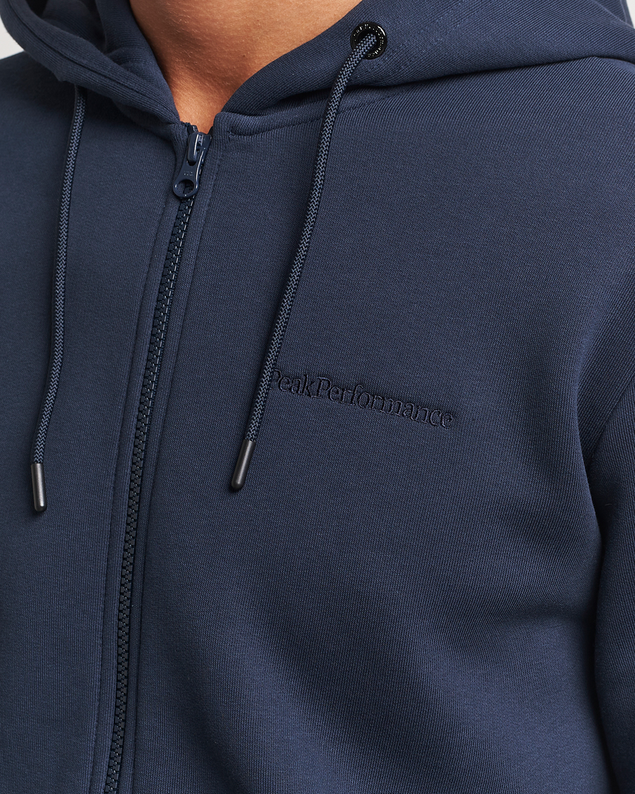 Herre | Gensere | Peak Performance | Original Full Zip Hoodie Blue Shadow