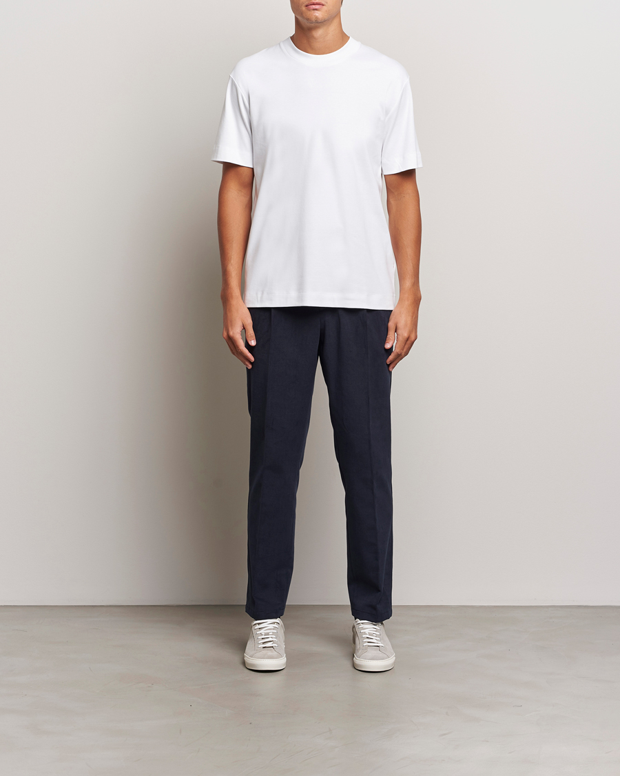 Herre | T-Shirts | Sunspel | Heavy Weight Supima Cotton T-Shirt White