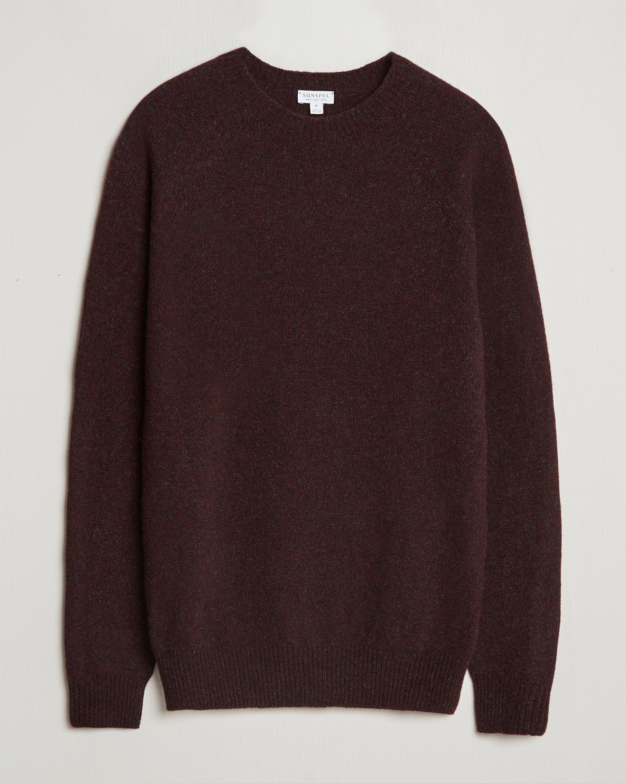Herre | Gensere | Sunspel | Lambswool Crewneck Port Twist