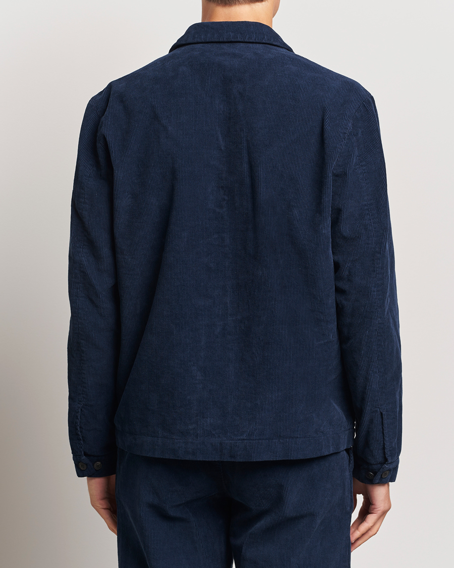 Herre | Jakker | Sunspel | Corduroy Harrington Jacket Navy