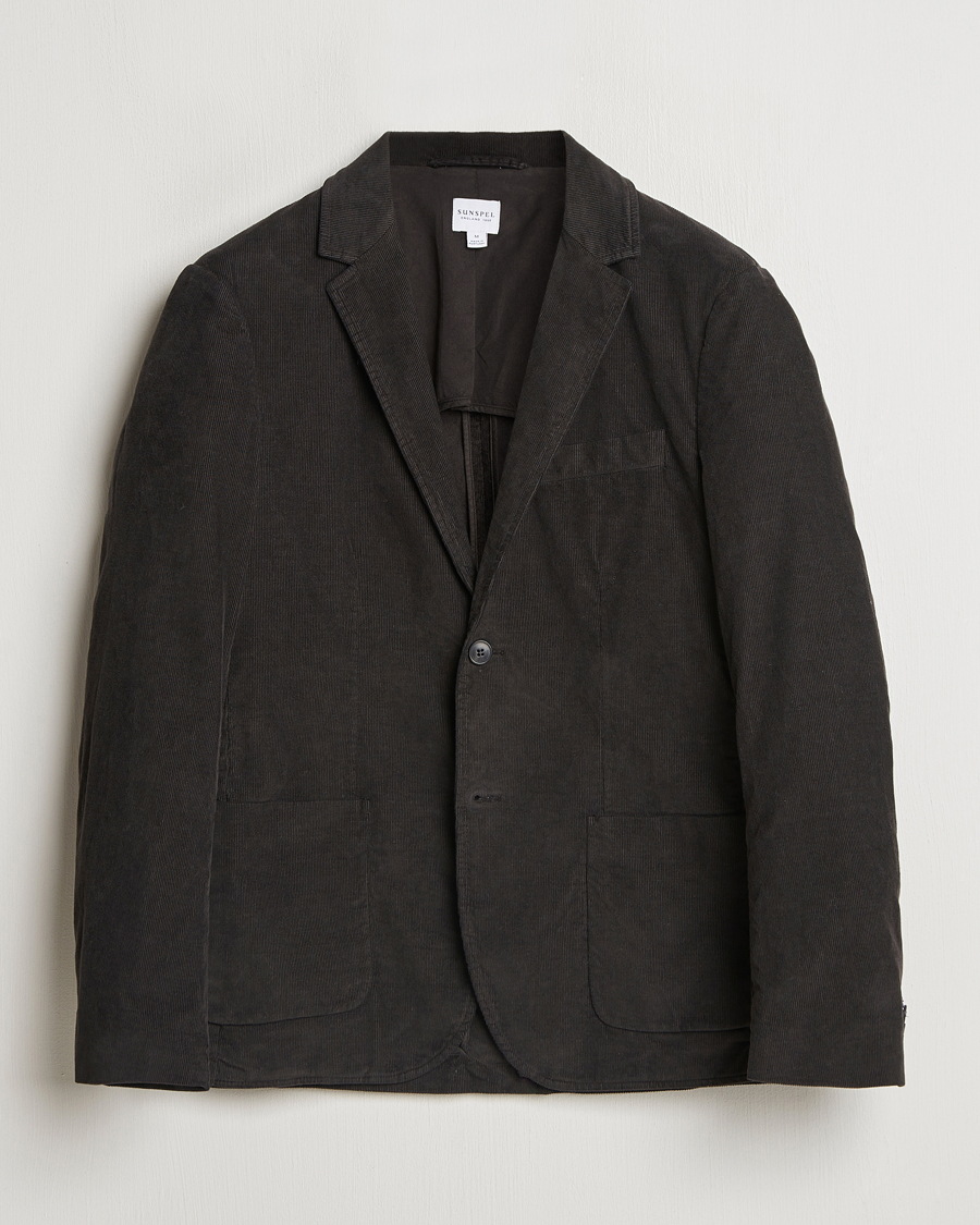 Herre | Dressjakker | Sunspel | Relaxed Corduroy Blazer Coffee