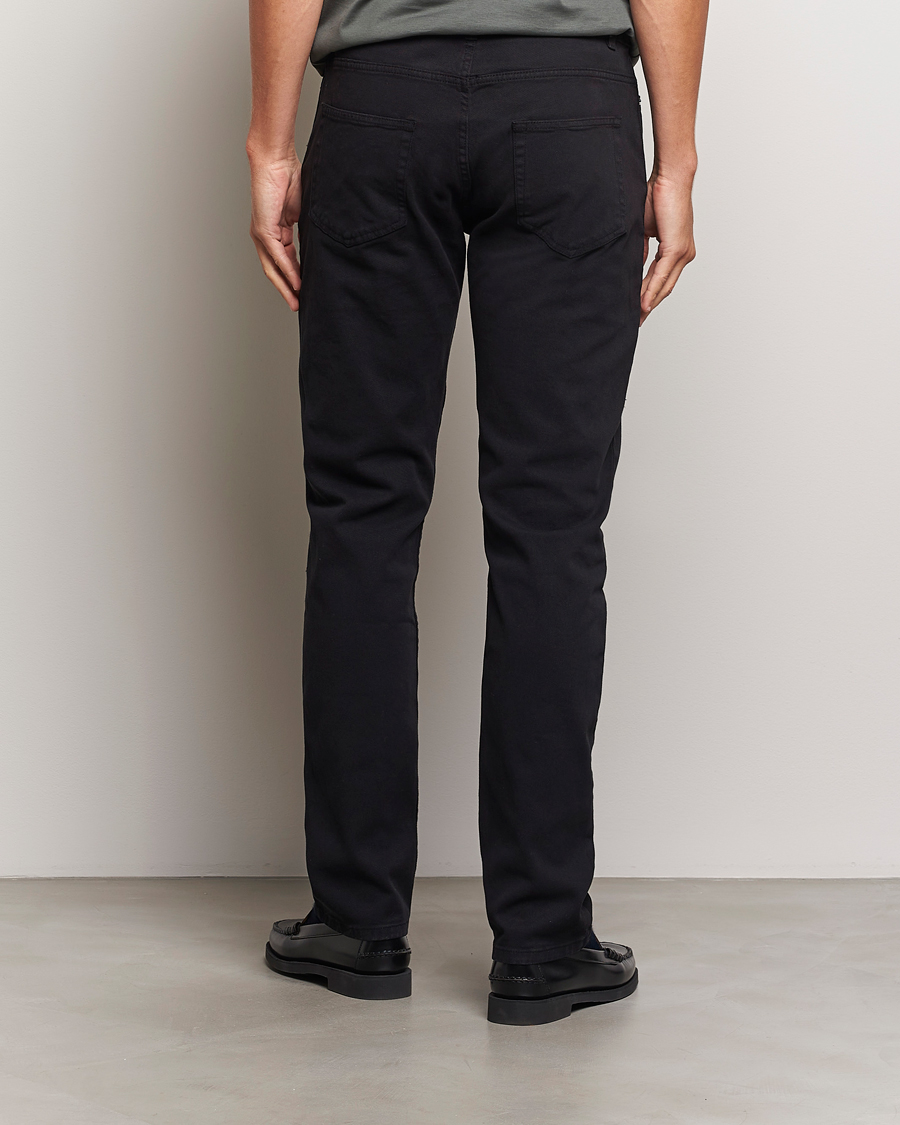 Herre | Bukser | Sunspel | Five Pocket Cotton Twill Trousers Black