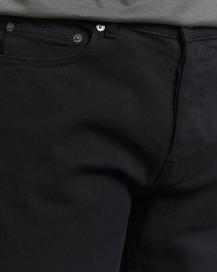 Herre | Bukser | Sunspel | Five Pocket Cotton Twill Trousers Black
