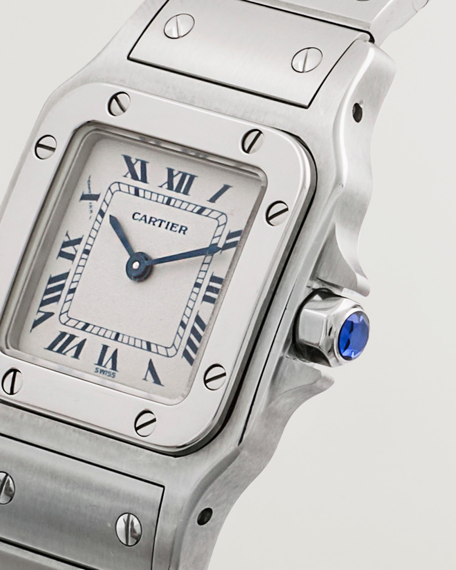 Herre | Cartier Pre-Owned Santos Galbée 1565 Silver | Cartier Pre-Owned | Santos Galbée 1565 Silver